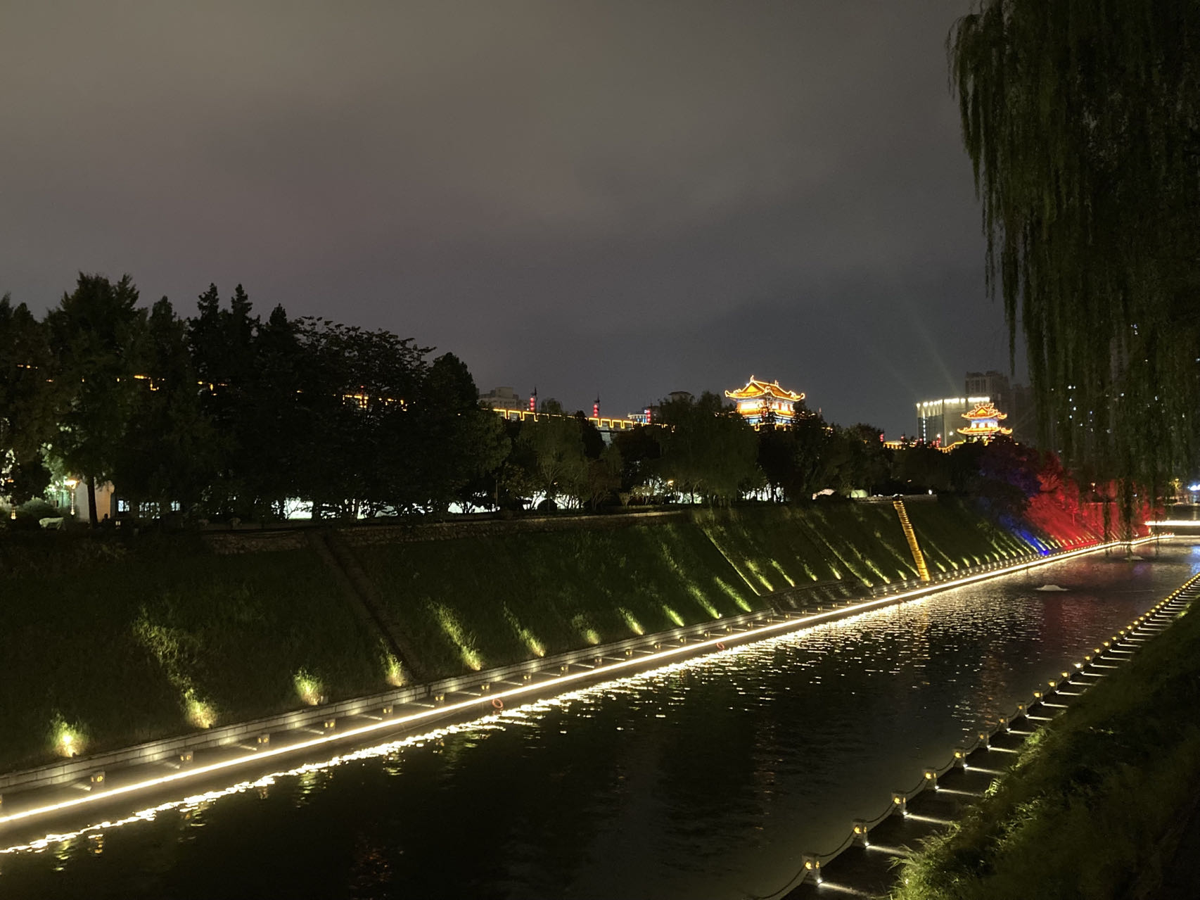 西安城墙夜景